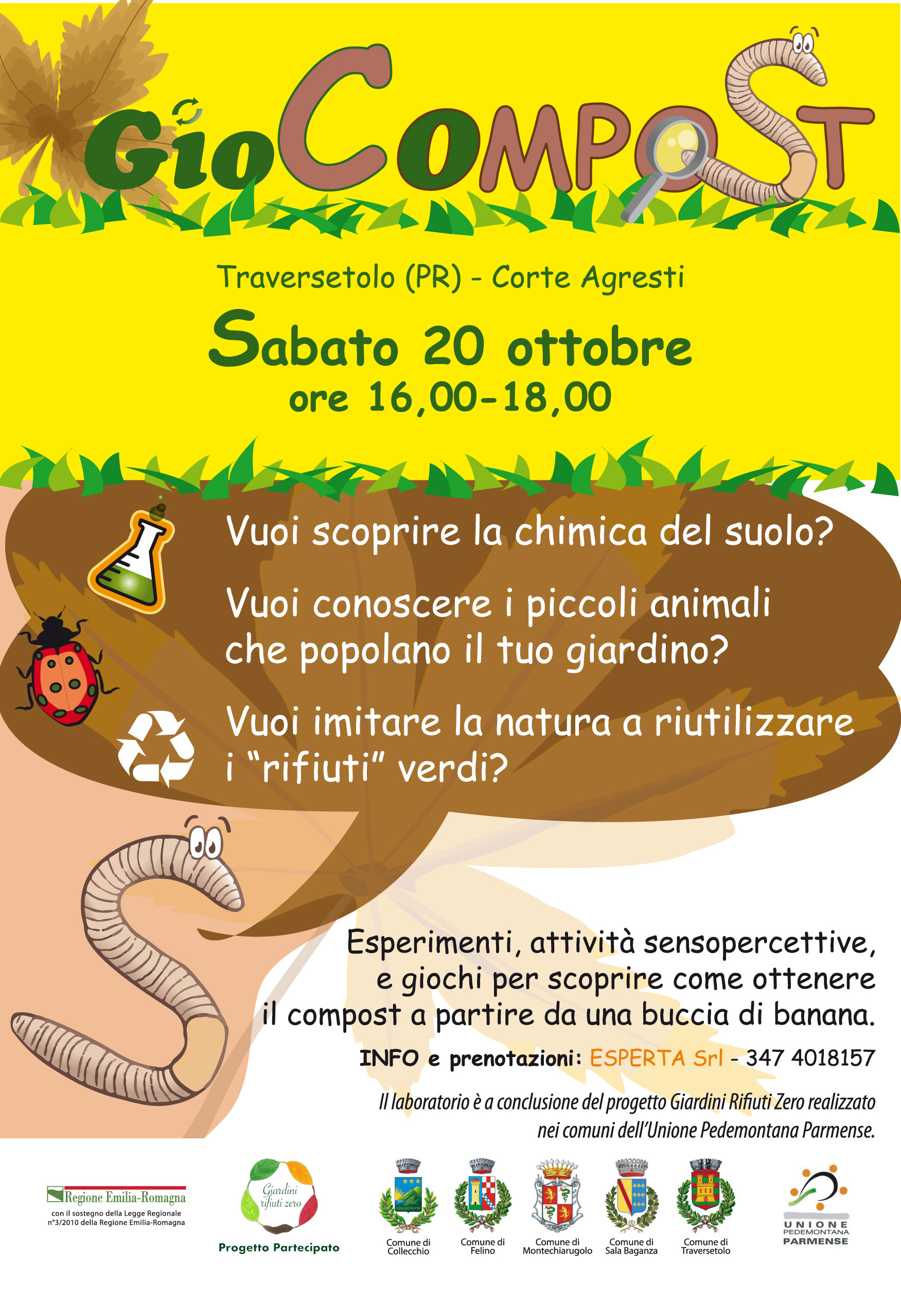 Giocompost, laboratorio per i bimbi a Traversetolo> Giocompost, laboratorio per i bimbi a Traversetolo