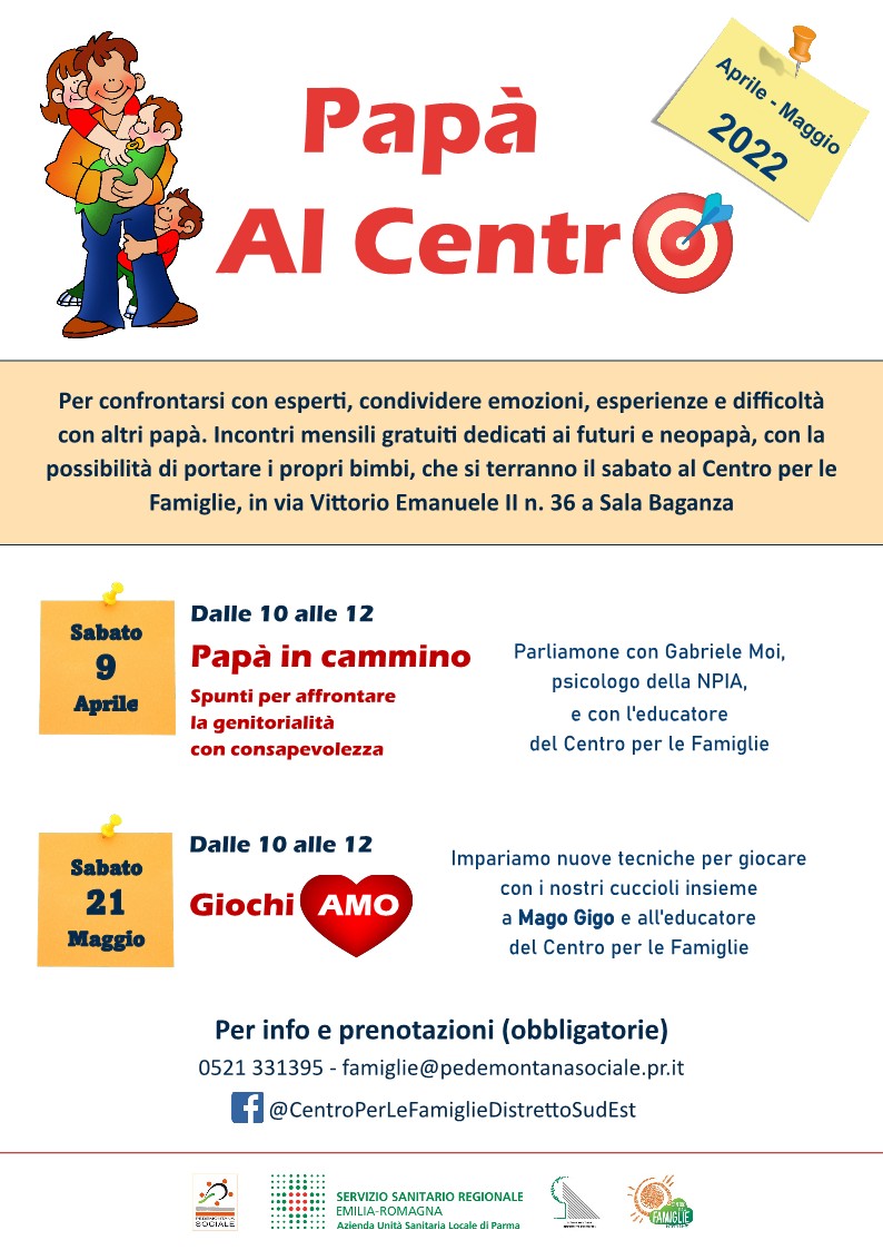 Papà al Centro - Volantino
