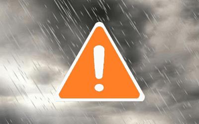 Allerta arancione per forti temporali